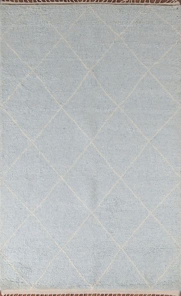 Trellis Plush Moroccan Indian Area Rug 5x8