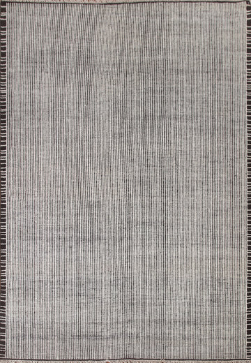 Striped Moroccan Indian Area Rug 8x9