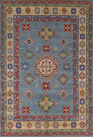 Blue Kazak South Western Area Rug 7x10