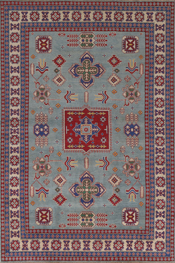South Western Kazak Oriental Area Rug 7x10