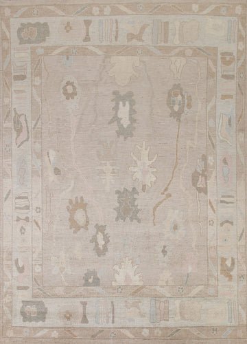 Vegetable Dye Oushak Turkish Area Rug 8x10