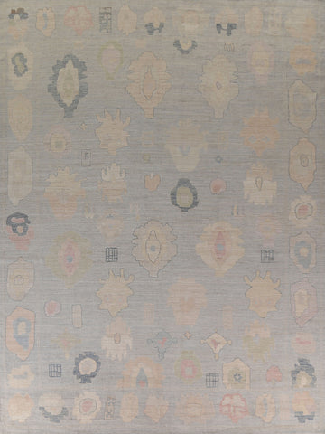 Oushak Large Vegetable Dye Rug 12x15