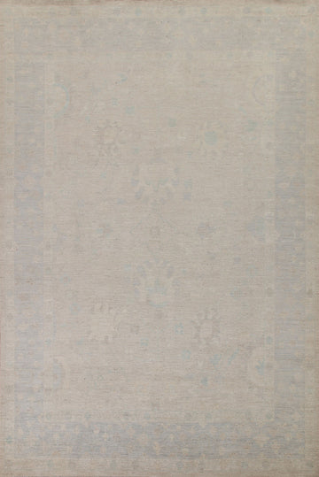 Earth Tone Oushak Vegetable Dye Area Rug 9x12