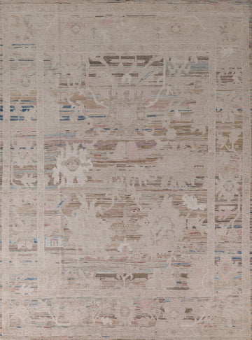 Vegetable Dye Oushak Turkish Area Rug 8x10