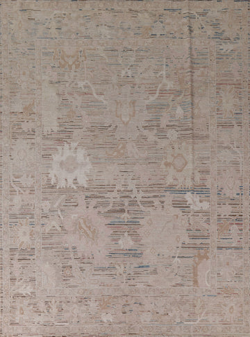 Vegetable Dye Oushak Turkish Area Rug 8x10