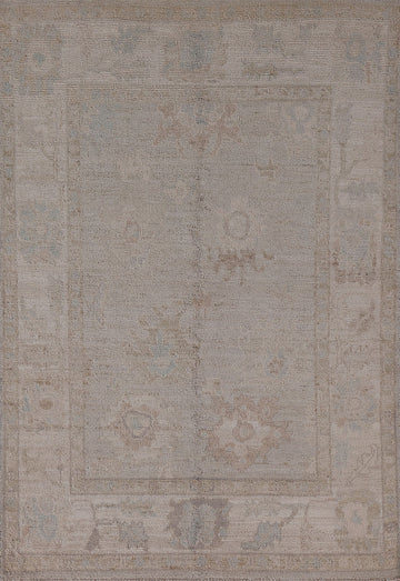 Vegetable Dye Oushak Turkish Accent Rug 3x6