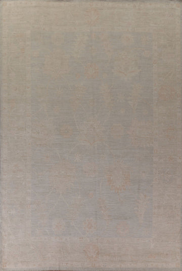 Earth Tone Oushak Vegetable Dye Large Area Rug 10x14