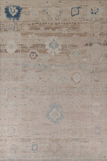 Vegetable Dye Oushak Turkish Area Rug 8x11