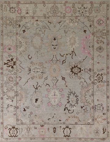 Vegetable Dye Oushak Turkish Area Rug 8x10