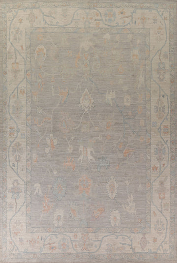 Vegetable Dye Oushak Turkish Area Rug 10x14