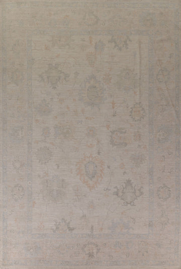Earth Tone Oushak Vegetable Dye Area Rug 10x13