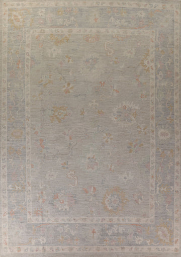 Vegetable Dye Oushak Turkish Large Rug 12x15