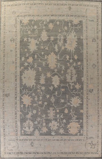 Vegetable Dye Oushak Turkish Large Rug 12x18