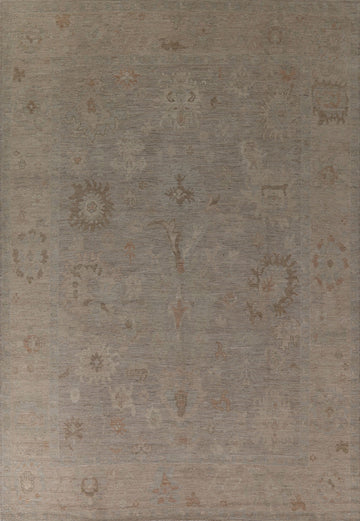Vegetable Dye Oushak Turkish Area Rug 9x12