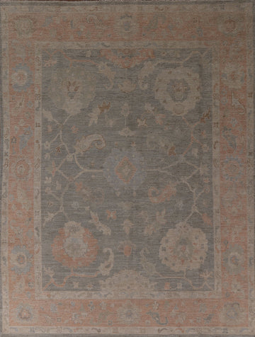 Vegetable Dye Oushak Turkish Area Rug 8x10