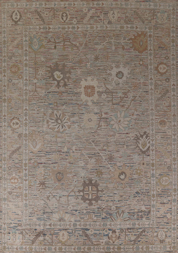 Vegetable Dye Oushak Turkish Area Rug 9x12