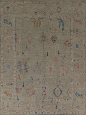 Vegetable Dye Oushak Turkish Area Rug 8x10