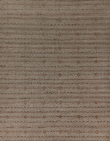 Earth Tone Wool Oushak Vegetable Dye Area Rug 8x10
