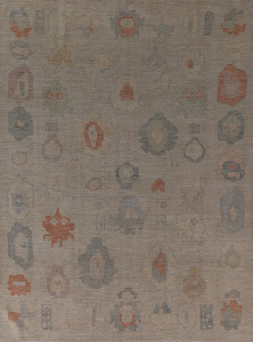 Oushak Vegetable Dye Area Rug 8x10