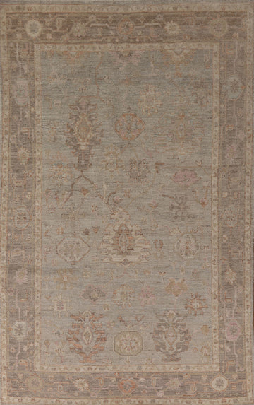 Vegetable Dye Oushak Turkish Area Rug 6x9
