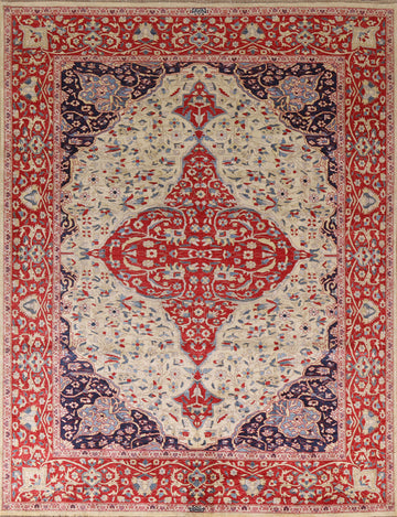 Vegetable Dye Sarouk Farahan Wool Area Rug 8x10