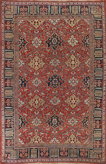 Antique Vegetable Dye Mahal Persian Living Room Rug 7x10