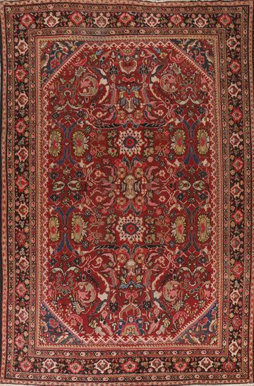 Antique Vegetable Dye Mahal Persian Area Rug 8x12