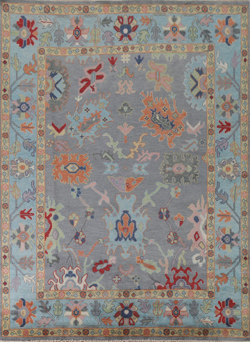 Handmade Oushak Living Room Rug 8x10
