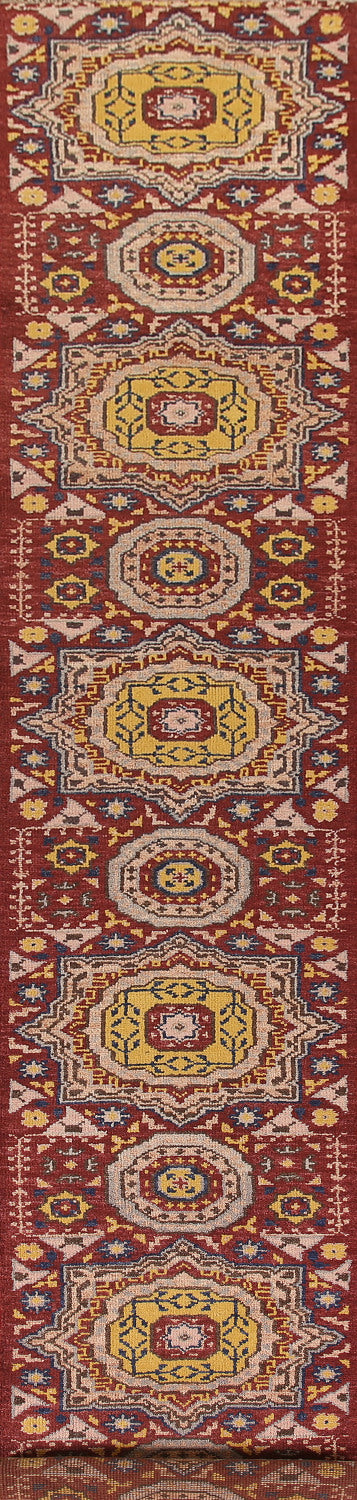 Handmade Kazak Oriental Runner Rug 2x18