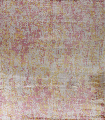 Multicolor Abstract Square Area Rug 11x11