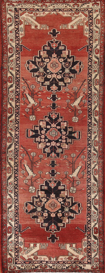 Vintage Ardebil Persian Runner Rug 4x11