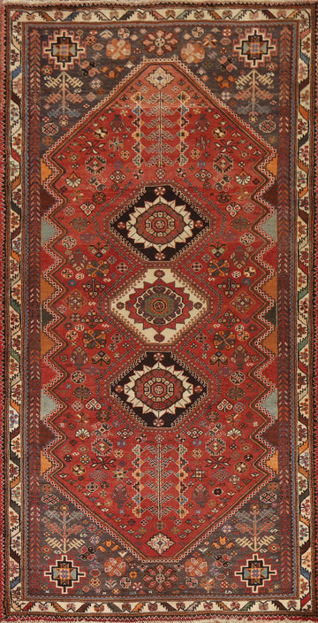 Vegetable Dye Kashkoli Persian Runner Rug 4x9