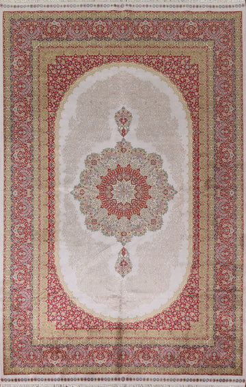 Traditional Tabriz Living Room Rug 6x10