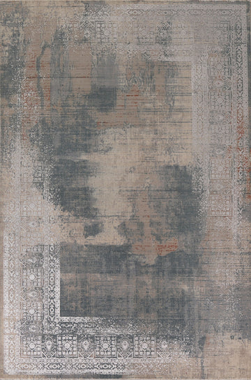 Modern Abstract Turkish Area Rug 6x9