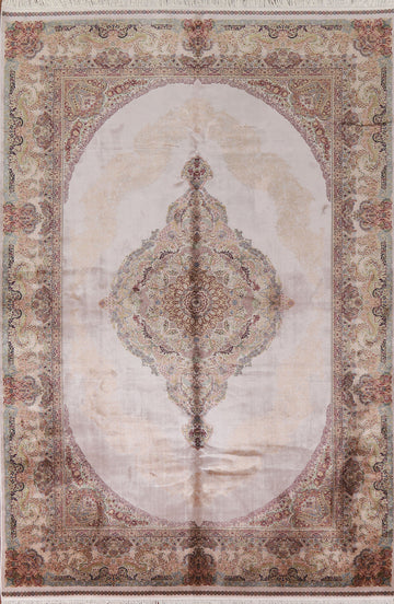 Traditional Qum Living Room Area Rug 7x10