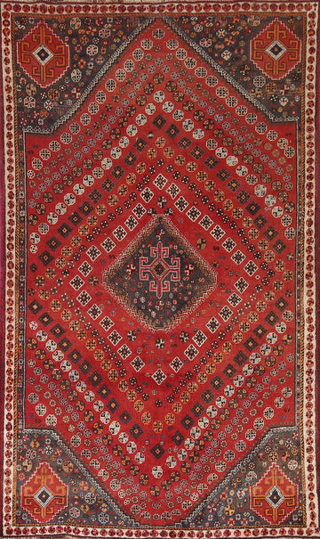Geometric Shiraz Persian Area Rug 5x9