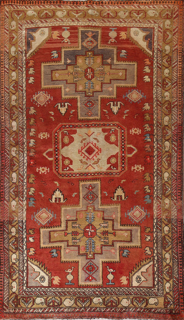 Tribal Red Ardebil Persian Area Rug 5x9