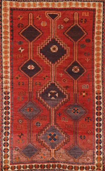 Vintage Wool Lori Persian Area Rug 5x9