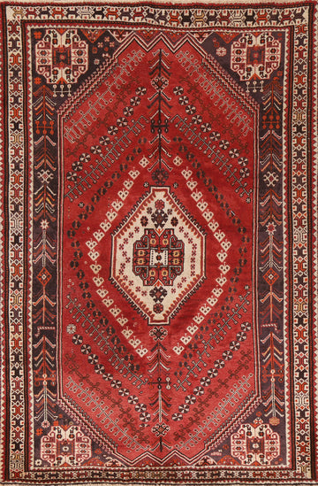 Geometric Abadeh Persian Area Rug 5x8