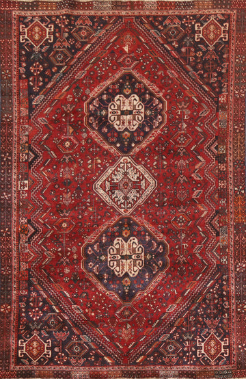 Vegetable Dye Shiraz Persian Area Rug 6x9
