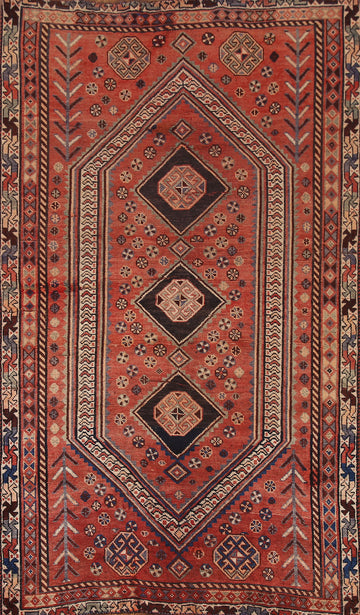 Vintage Wool Lori Persian Rug 4x8