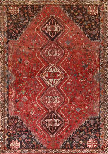 Vegetable Dye Shiraz Persian Area Rug 7x10