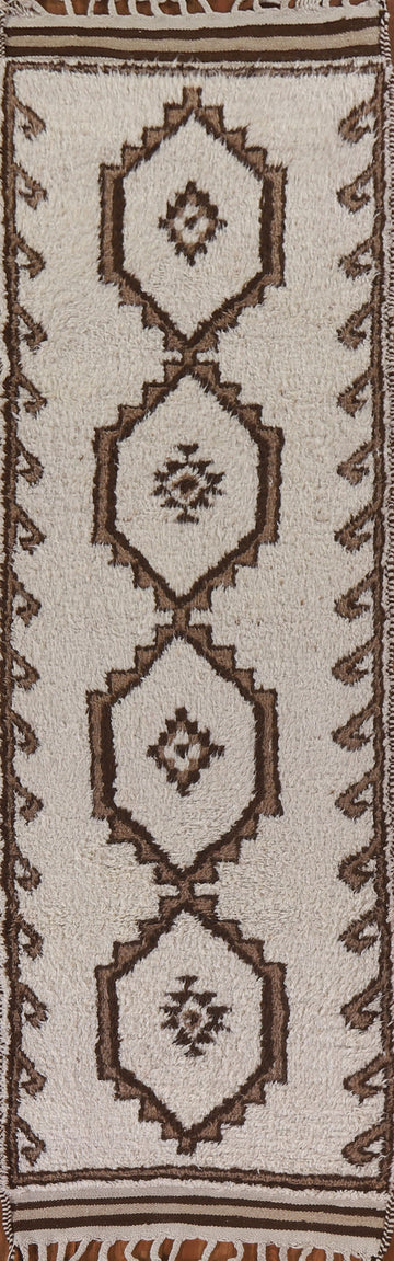 Natural Dye Kurdish Turkish Runner Rug 3x12