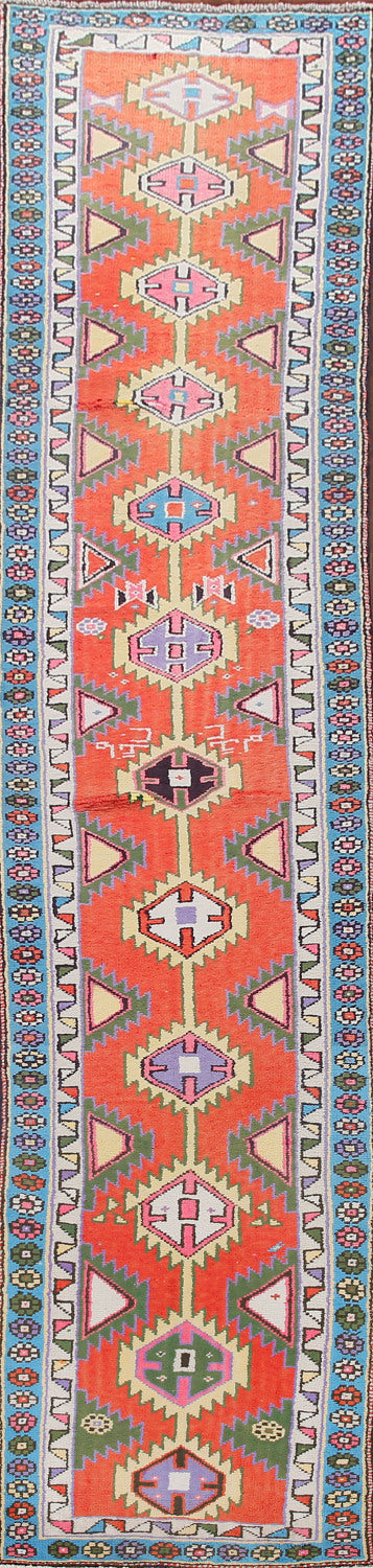 100% Silk Anatolian Turkish Runner Rug 3x15