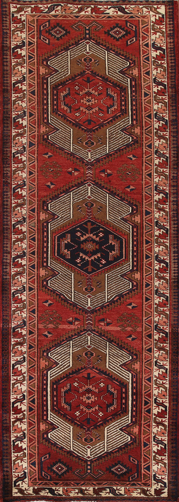 Geometric Ardebil Persian Runner Rug 4x11
