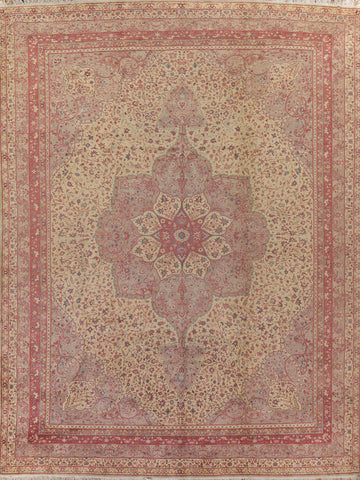 Antique Vegetable Dye Sivas Turkish Large Rug 12x15