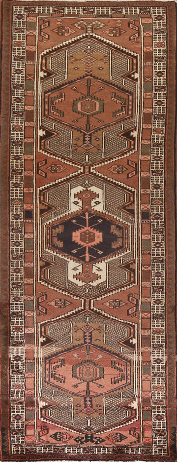 Geometric Ardebil Persian Runner Rug 3x11