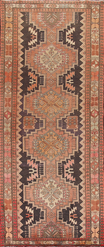 Geometric Ardebil Persian Runner Rug 4x11