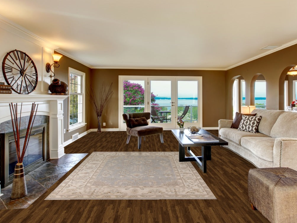 All-Over Oushak Indian Living Room Rug 6x9