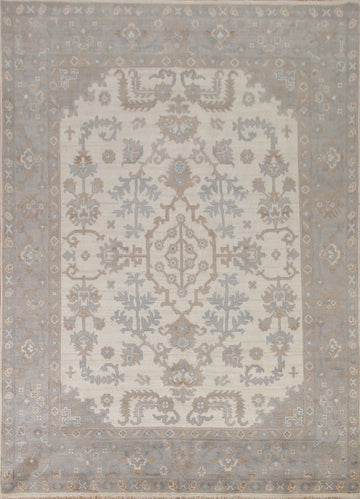 Ivory Wool Oushak Oriental Area Rug 8x10
